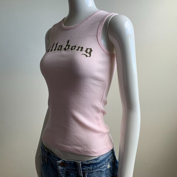 Billabong surf light pink ribbed tank top - Picture 4 of 5